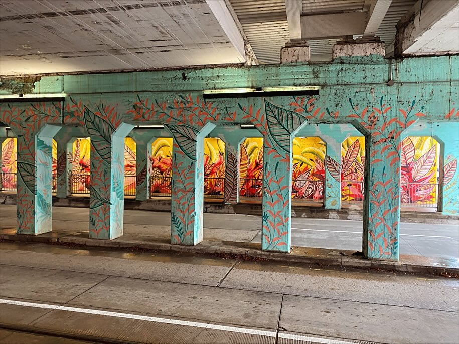 Street art under the Bricktown Bridge